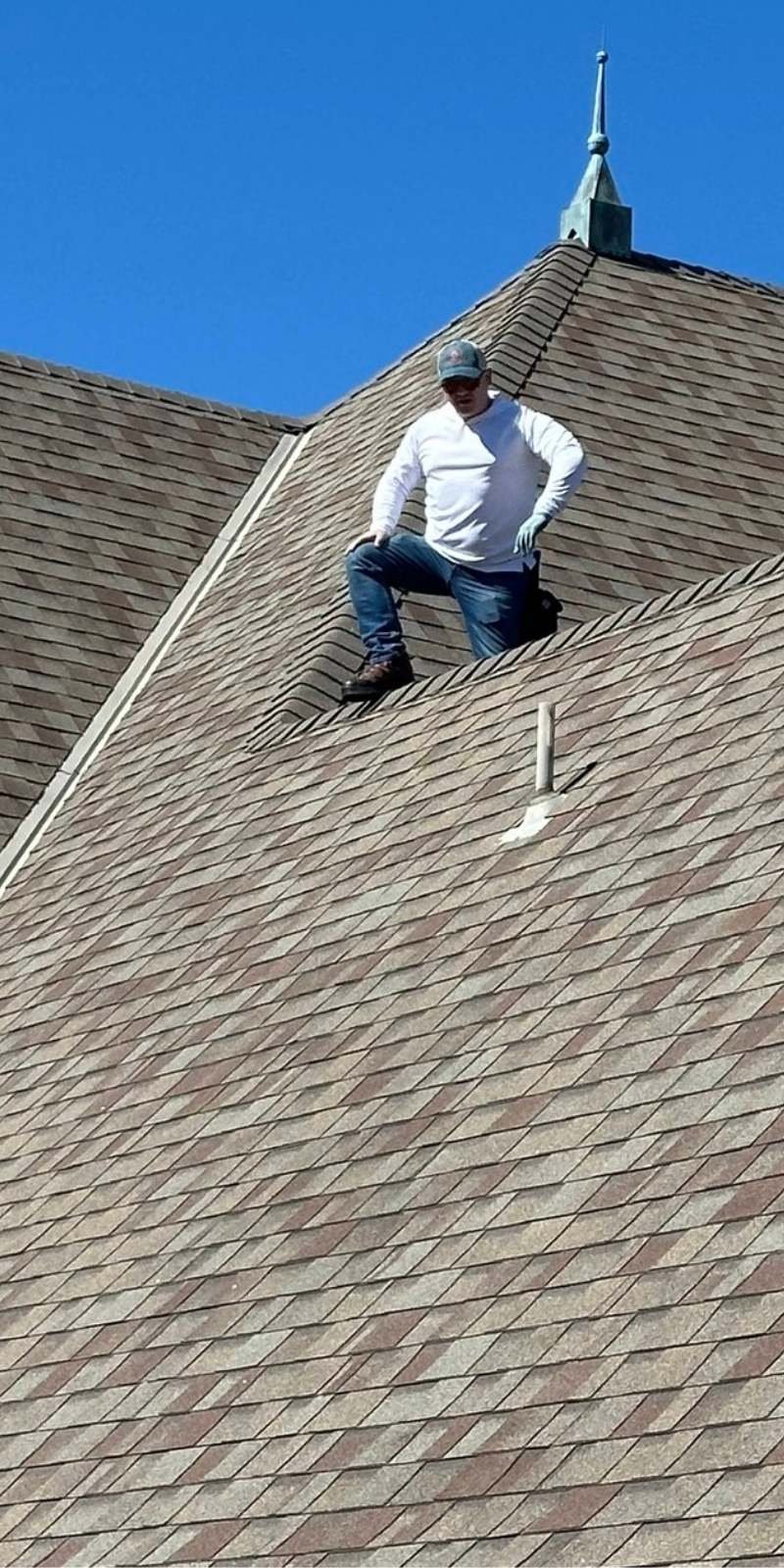 Public adjuster reviewing a residential storm damage insurance claim with an Oklahoma homeowner